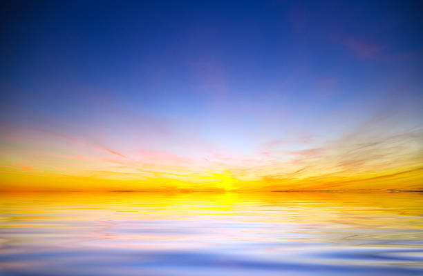 istock Beautiful sunset above the sea. 177794919