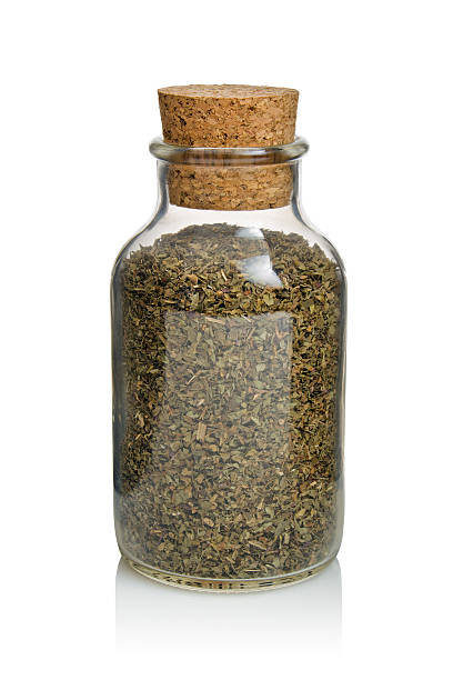 Organic Basil stock photo