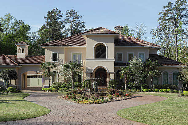 Luxury home exterior stock photo