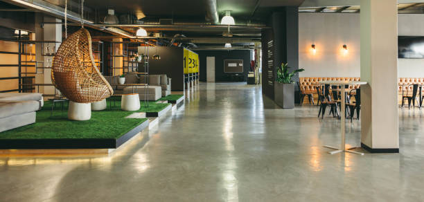 istock Modern and spacious coworking office with flexible workspace and great interior design 1777957300