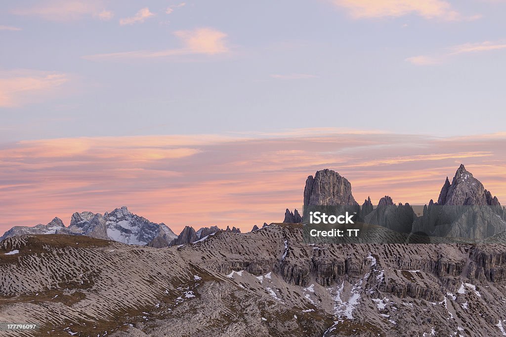 산꼭대기의 아침노을 alp 풍경 - 로열티 프리 0명 스톡 사진