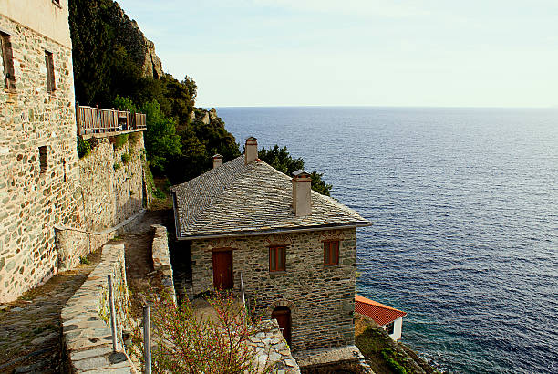 istock Monastery of Stavronikita at Mount Athos in Greece 177796135