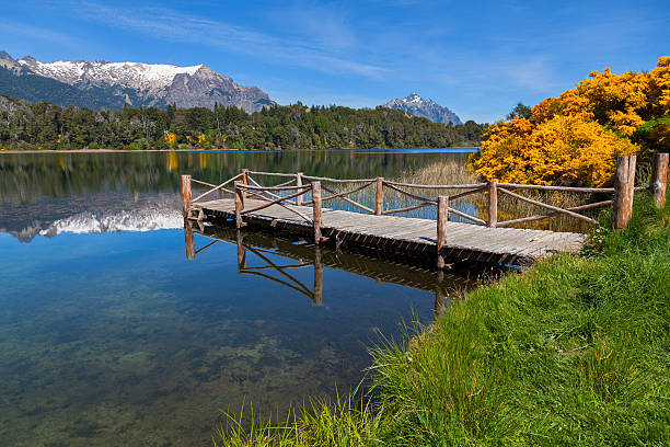 Trebol lagoon, national park Nahuel huapi, Bariloche, Patagonia, Argentina