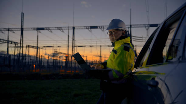 istock Thoughtful Male Engineer Using Laptop While Leaning On Car At Power Station During Twilight 1777965469