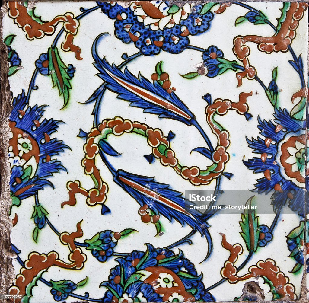 Tiles from Topkapi Palace in Istanbul A view from Topkapi Palace in Istanbul Ancient Stock Photo