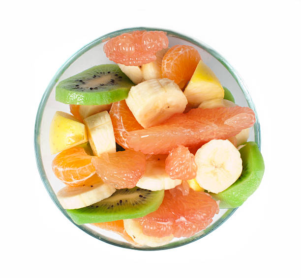 istock Fruit salad with citrus in a glass bowl 177797504