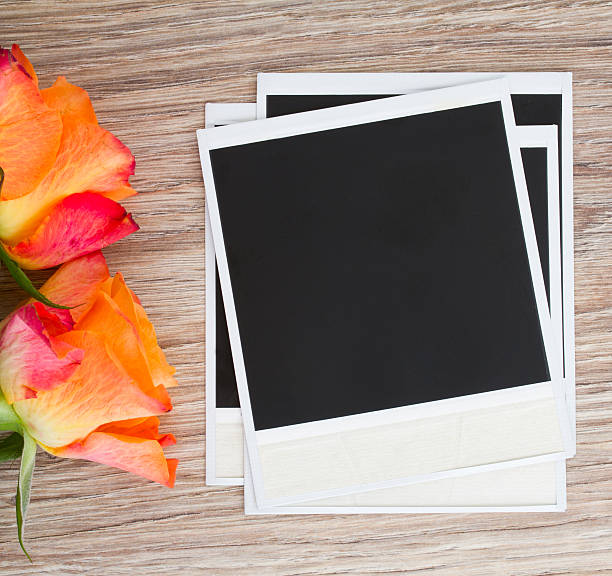 istock pile of instant photo with roses 177797736
