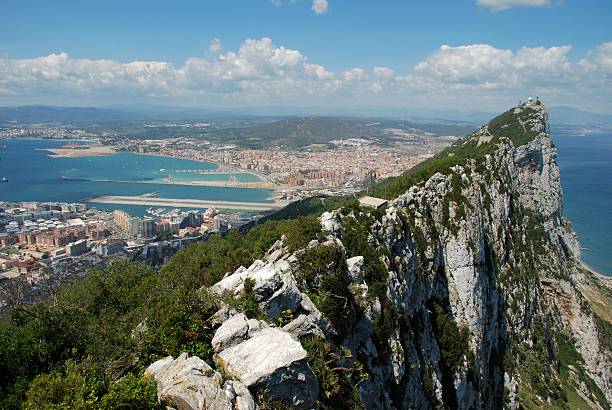 istock Rock of Gibraltar and Spanish coastline. 177797939