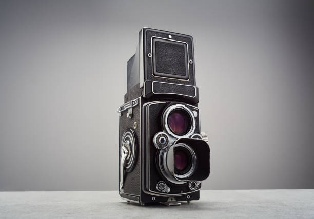 istock Vintage twin lens reflex (TLR) medium format camera with waist level finder 1777982794