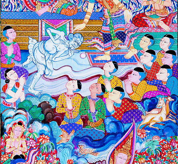 istock Thailand temple mural paintings 177798514