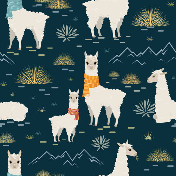 Alpaca Patterned 1,300+ Alpaca Scarf Stock Photos, Pictures & Royalty-Free Images - iStock