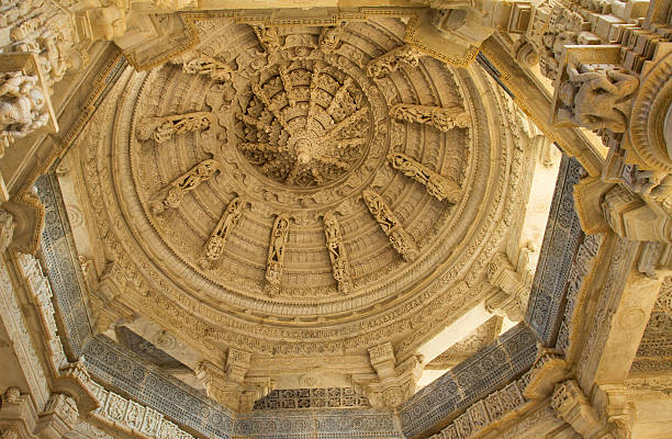 istock Ceiling in Ranakpur Chaumukha temple, Rajasthan 177799943