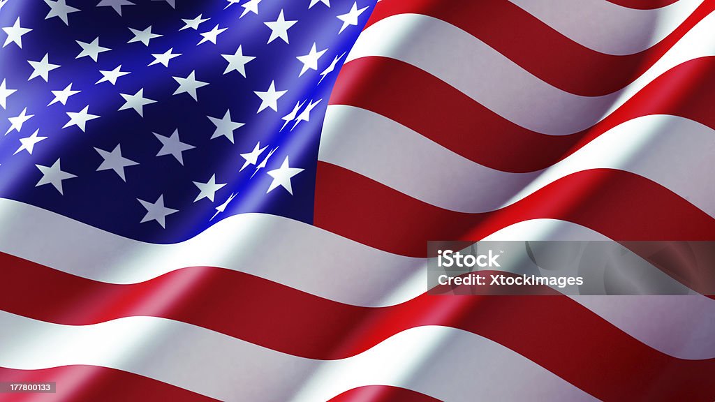 American Flag High resolution American Flag flowing American Flag Stock Photo