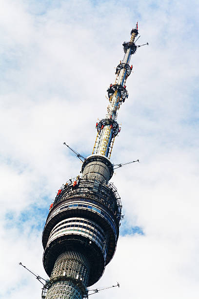 Observation desk on Ostankino television tower in Moscow