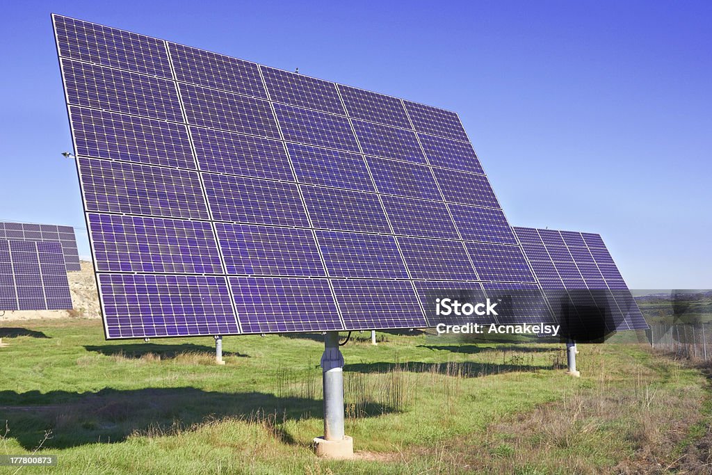 Panneaux solaires - Photo de Alimentation électrique libre de droits