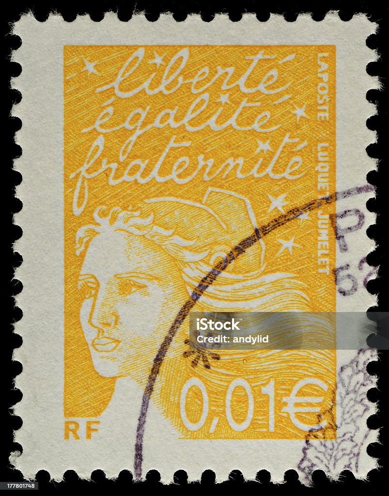 フランス郵便切手 - カットアウトのロイヤリティフリーストックフォト