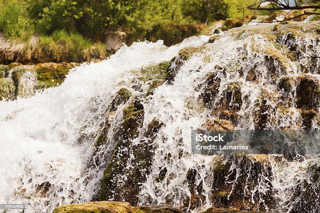 Close up of a Водопад в Национальный парк Крка, Хорватия - Стоковые фото Влажный роялти-фри
