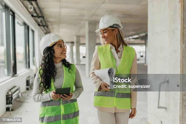 Inspecting Construction Site Is Our Fav Thing To Do Stock Photo - Download Image Now
