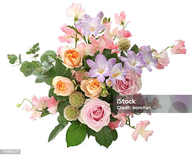 Bunch Of Flowers Stock Photo - Download Image Now - Flower, White Background, Bouquet