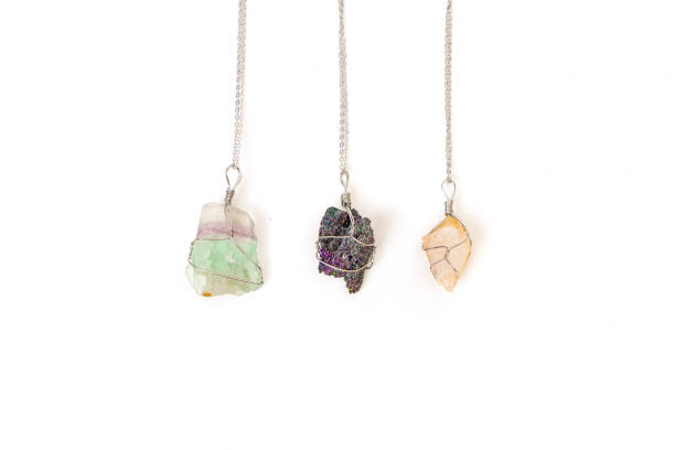 istock Natural Aura Quartz , Quartz,Orange Calcite  Crystal  Pendant 1778049278