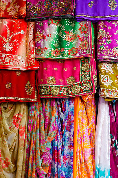 istock Colorful clothes and saris 177806013