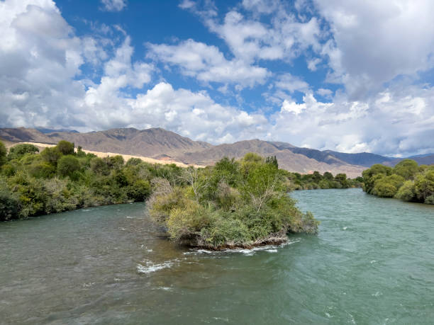 istock A miniature island in a river in Kyrgyzstan. 1778062587