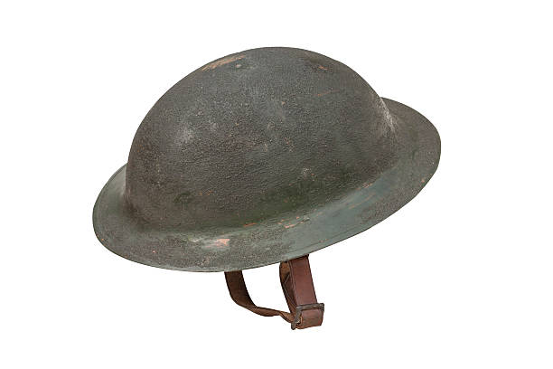 First world war helmet As worn by the Britsh infantry in the trenches 1914 stock pictures, royalty-free photos & images