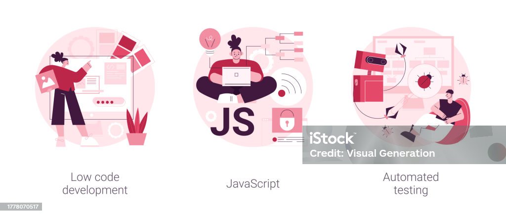 Web Programming Abstract Concept Vector Illustrations Stock ...