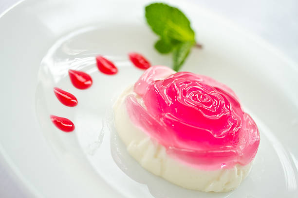 istock Milk jelly in a rose 177807947