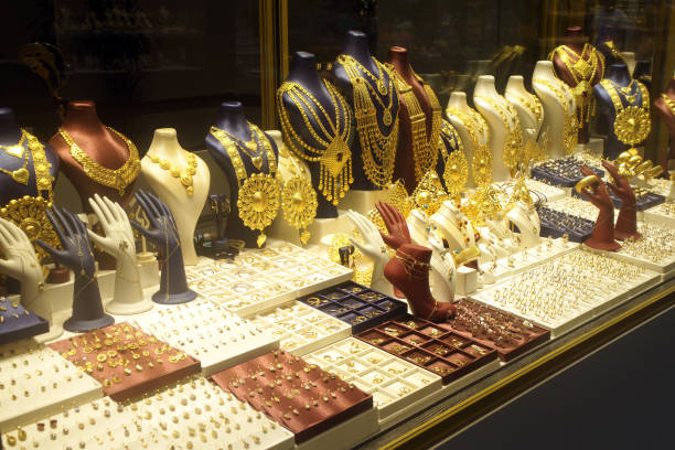 istock Jewelery showcase- Jewelery store window 1778084109