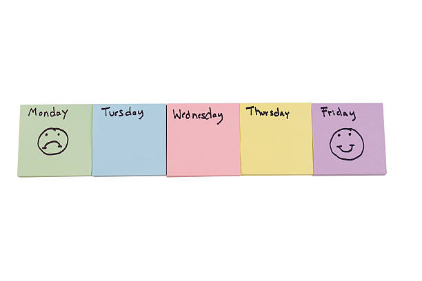 istock Post pads with days of week and expressions 177808682