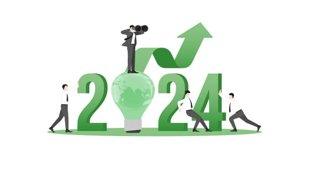 istock Vision businessman uses binoculars on 2024 and the world light bulb with a team 1778090707