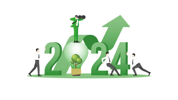 istock Vision businessman and team on the year 2024 and tree light bulb 1778091806