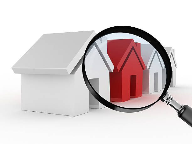 istock Real Estate with Magnifying Glass 177809380