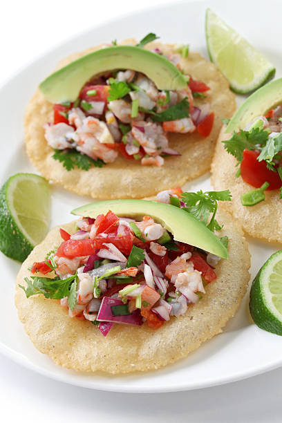 istock tostadas de ceviche, mexican food 177809966