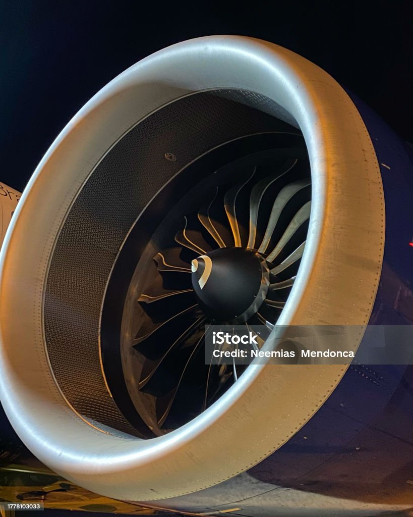 Airplane Engine Background Airplane Engine Stock Photo - Download Image Now - Aircraft Wing ...