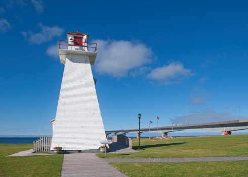 Old Decommishioned Lighthouse Beside Confederation Bridge