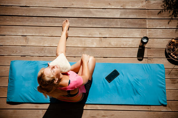 istock Exercising on the patio 1778137826