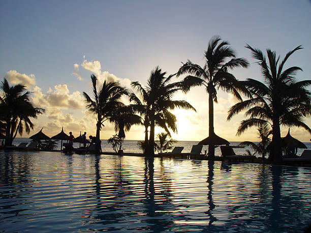 istock sunset at the beach, Mauritius island 177813804