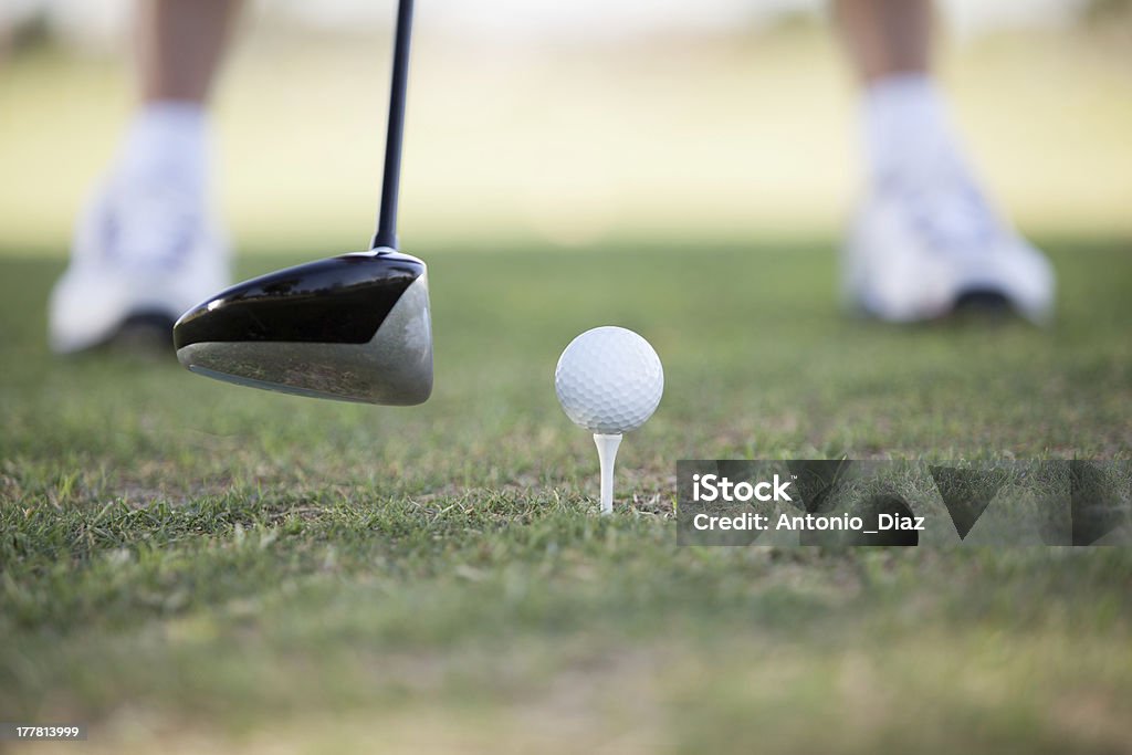 Bereit zum Abschlag - Lizenzfrei Golfspieler Stock-Foto