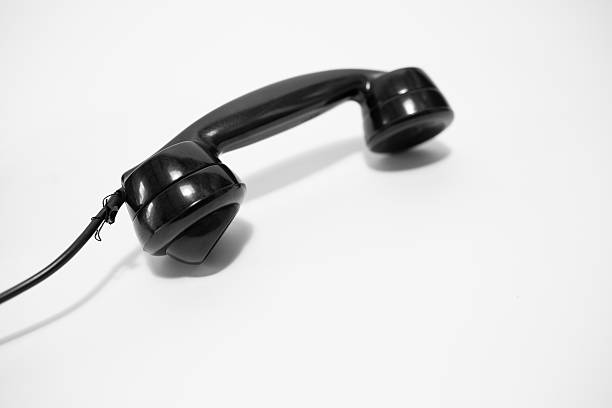 Telephone receiver stock photo