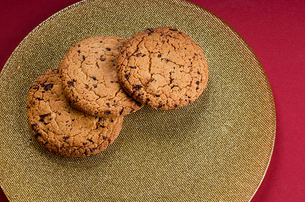istock Chocolate cookies on a plate 177815129