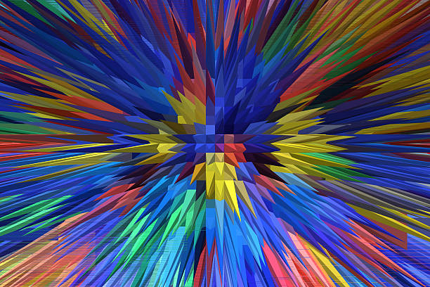 istock Background from strips of different colors 177815257