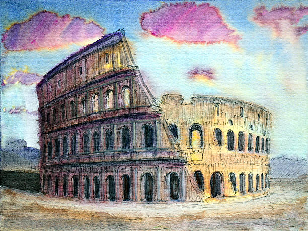 istock Roman cityscape of Colosseum 177815757