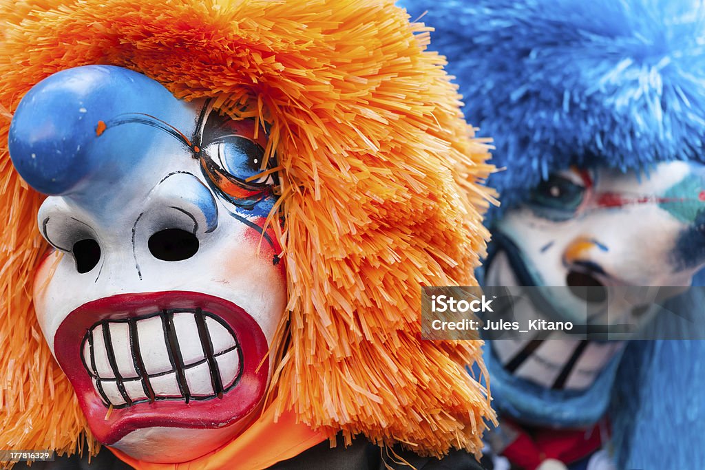 Waggis des masques de carnaval de Bâle Bâle, Suisse - Photo de Carnaval de Bâle libre de droits