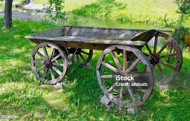 歴史的な木製の馬車で田舎の公園 - ウェスタンのストックフォトや画像を多数ご用意 - ウェスタン, 交通輸送, 人物なし