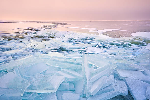 istock broken shelf ice pieces at sunset on North sea 177817221