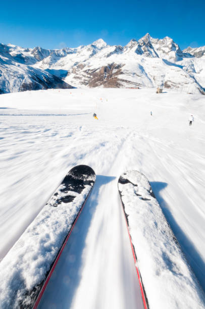 istock Speeding down the piste point of view 1778175058