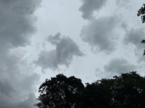 The sky before the rain