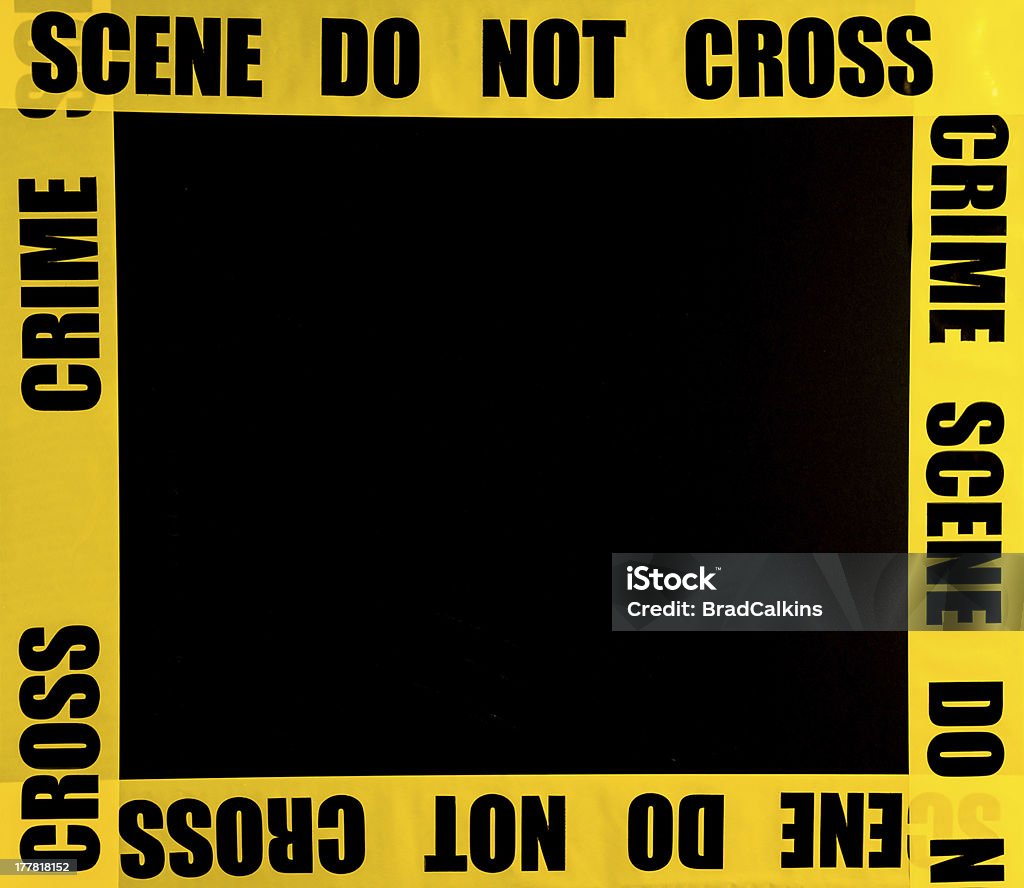 Crime scene frame Crime scene frame or border Backgrounds Stock Photo